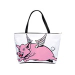 Flying Pig Classic Shoulder Handbag