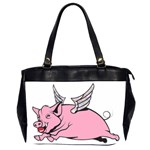 Flying Pig Oversize Office Handbag (2 Sides)