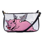 Flying Pig Shoulder Clutch Bag