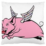 Flying Pig Large Cushion Case (One Side)