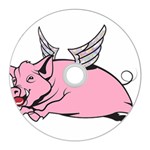 Flying Pig CD Wall Clock