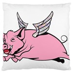 Flying Pig Standard Flano Cushion Case (One Side)