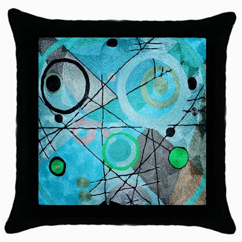 Abstract Teal Blue Modern Art from ArtsNow.com Front