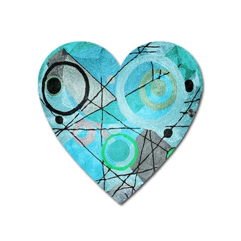 Abstract Teal Blue Modern Art from ArtsNow.com Front