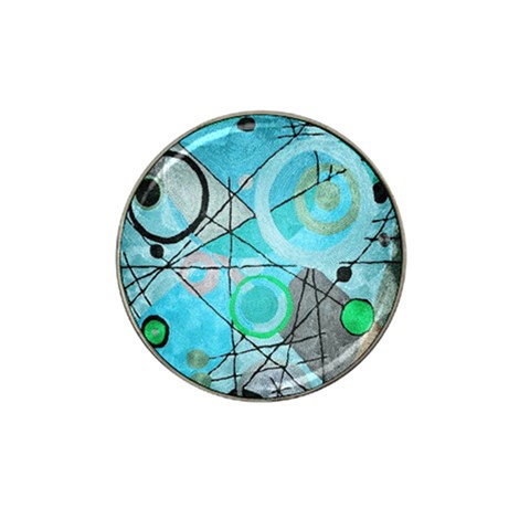 Abstract Teal Blue Modern Art from ArtsNow.com Front