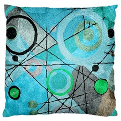 Abstract Teal Blue Modern Art from ArtsNow.com Front