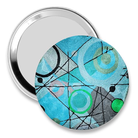 Abstract Teal Blue Modern Art from ArtsNow.com Front