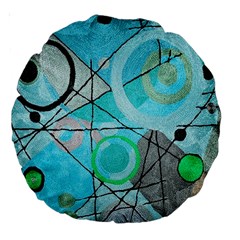 Abstract Teal Blue Modern Art from ArtsNow.com Front