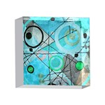 Abstract Teal Blue Modern Art