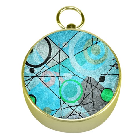 Abstract Teal Blue Modern Art from ArtsNow.com Front