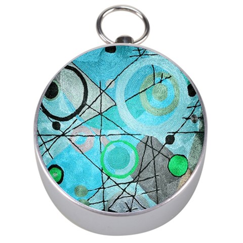 Abstract Teal Blue Modern Art from ArtsNow.com Front