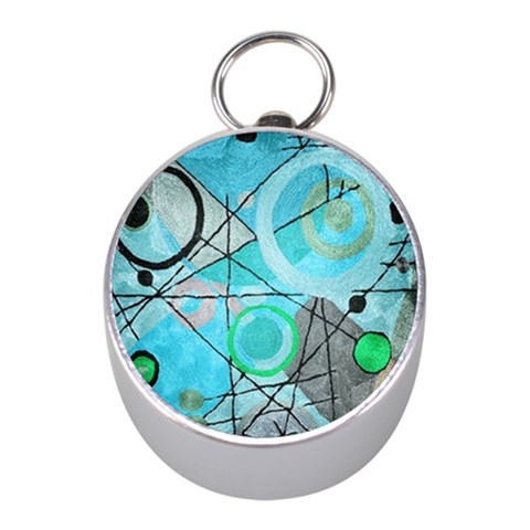 Abstract Teal Blue Modern Art from ArtsNow.com Front