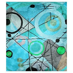 Abstract Teal Blue Modern Art from ArtsNow.com Front