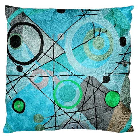 Abstract Teal Blue Modern Art from ArtsNow.com Front