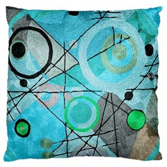 Abstract Teal Blue Modern Art from ArtsNow.com Front