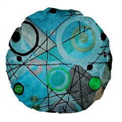 Abstract Teal Blue Modern Art from ArtsNow.com Front