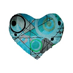 Abstract Teal Blue Modern Art from ArtsNow.com Front