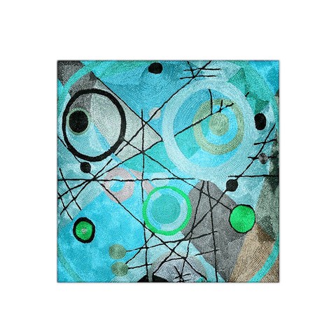 Abstract Teal Blue Modern Art from ArtsNow.com Front