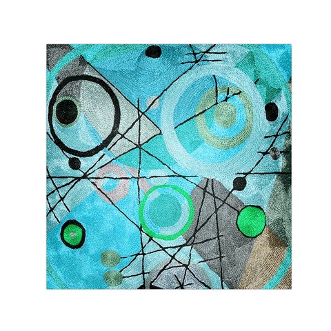 Abstract Teal Blue Modern Art from ArtsNow.com Front