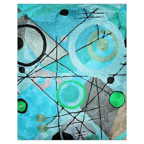 Abstract Teal Blue Modern Art from ArtsNow.com Front