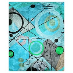 Abstract Teal Blue Modern Art from ArtsNow.com Front