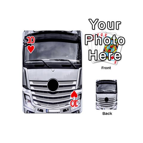 Semi Truck from ArtsNow.com Front - Heart10