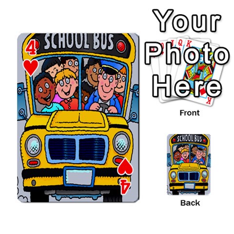 School Bus Design from ArtsNow.com Front - Heart4