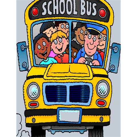 School Bus Design from ArtsNow.com 4.125 x5.5  Memopad