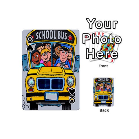 Queen School Bus Design from ArtsNow.com Front - SpadeQ