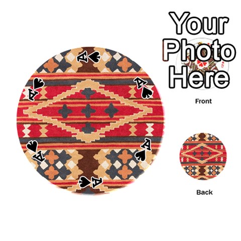 Ace San Miguel Tribal Print from ArtsNow.com Front - SpadeA