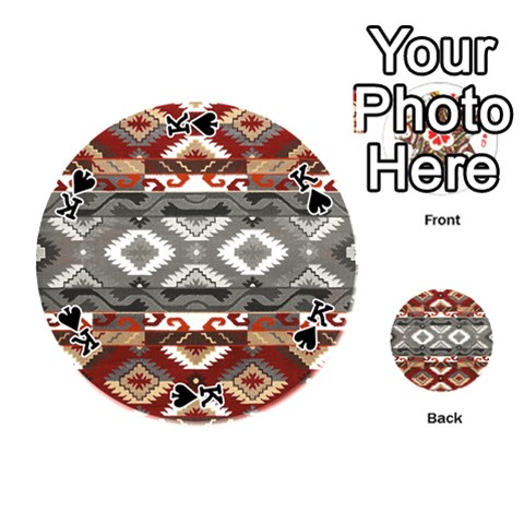 King Santa Ana Gray Tribal Print from ArtsNow.com Front - SpadeK