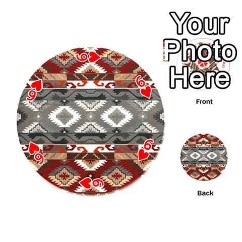 Santa Ana Gray Tribal Print from ArtsNow.com Front - Heart6