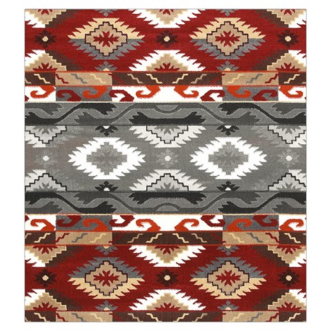 Santa Ana Gray Tribal Print from ArtsNow.com Back