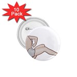 blonde Pinup 1.75  Button (10 pack) 