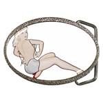 blonde Pinup Belt Buckle