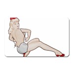 blonde Pinup Magnet (Rectangular)