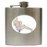 blonde Pinup Hip Flask (6 oz)