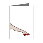 blonde Pinup Mini Greeting Card