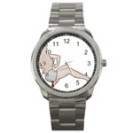 blonde Pinup Sport Metal Watch