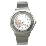 blonde Pinup Stainless Steel Watch