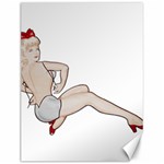 blonde Pinup Canvas 12  x 16 