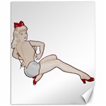 blonde Pinup Canvas 16  x 20 