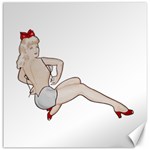 blonde Pinup Canvas 20  x 20 