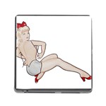 blonde Pinup Memory Card Reader (Square)