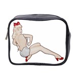 blonde Pinup Mini Toiletries Bag (Two Sides)