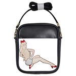 blonde Pinup Girls Sling Bag