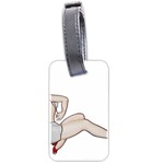 blonde Pinup Luggage Tag (two sides)