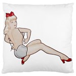 blonde Pinup Large Cushion Case (Two Sides)