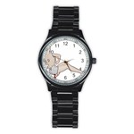 blonde Pinup Stainless Steel Round Watch