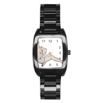 blonde Pinup Stainless Steel Barrel Watch